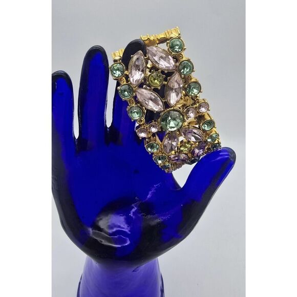 Vintage to Now One Size Stretch & Wrap Bracelet Lot ( 4 ) Rhinstone Bling - Picture 12 of 15